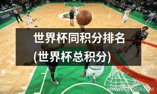 世界杯同积分排名(世界杯总积分)