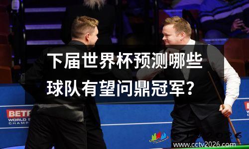 下届世界杯预测哪些球队有望问鼎冠军？