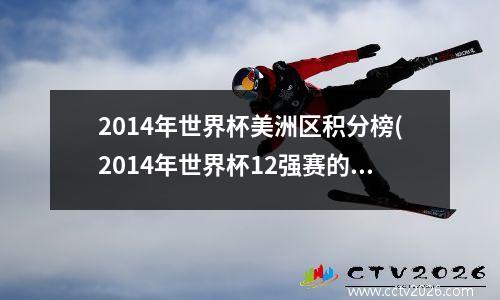 2014年世界杯美洲区积分榜(2014年世界杯12强赛的积分榜)