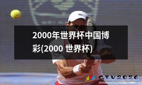 2000年世界杯中国博彩(2000 世界杯)