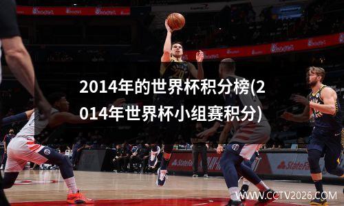 2014年的世界杯积分榜(2014年世界杯小组赛积分)