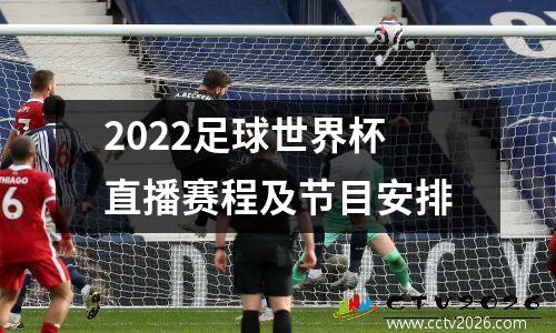 2022足球世界杯直播赛程及节目安排