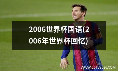 2006世界杯国语(2006年世界杯回忆)