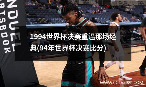 1994世界杯决赛重温那场经典(94年世界杯决赛比分)