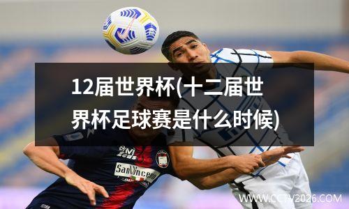 12届世界杯(十二届世界杯足球赛是什么时候)