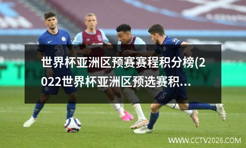 世界杯亚洲区预赛赛程积分榜(2022世界杯亚洲区预选赛积分榜第二名)