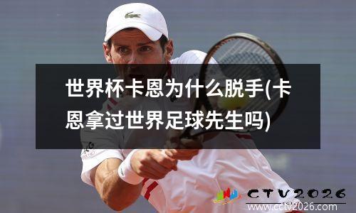 世界杯卡恩为什么脱手(卡恩拿过世界足球先生吗)