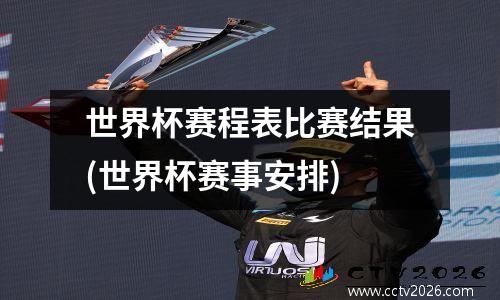 世界杯赛程表比赛结果(世界杯赛事安排)