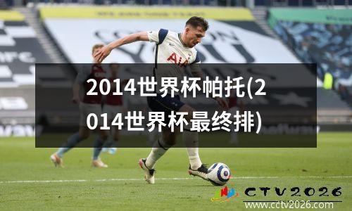 2014世界杯帕托(2014世界杯最终排)