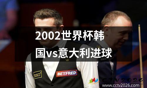 2002世界杯韩国vs意大利进球