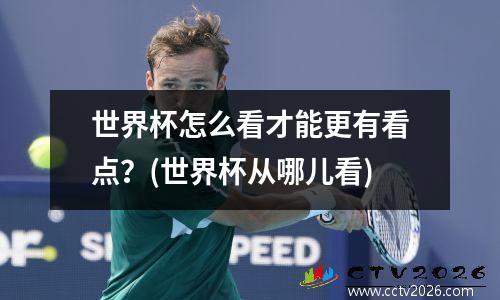 世界杯怎么看才能更有看点？(世界杯从哪儿看)