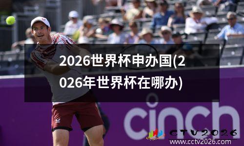 2026世界杯申办国(2026年世界杯在哪办)
