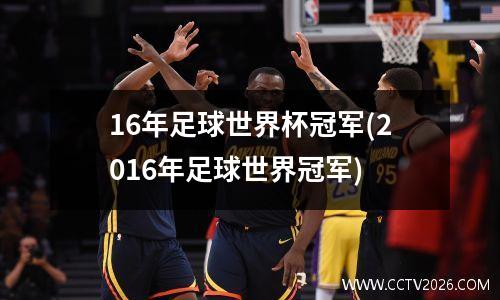 16年足球世界杯冠军(2016年足球世界冠军)