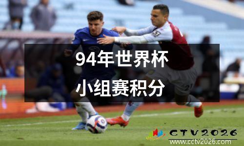 94年世界杯小组赛积分