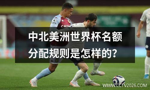 中北美洲世界杯名额分配规则是怎样的？