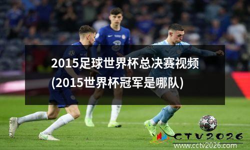 2015足球世界杯总决赛视频(2015世界杯冠军是哪队)
