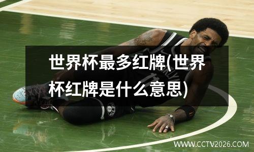 世界杯最多红牌(世界杯红牌是什么意思)