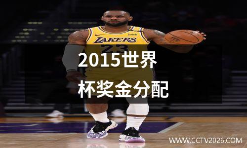 2015世界杯奖金分配