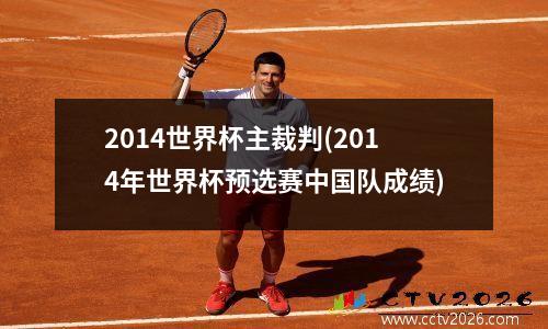 2014世界杯主裁判(2014年世界杯预选赛中国队成绩)