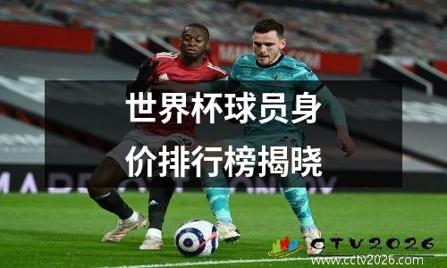 世界杯球员身价排行榜揭晓