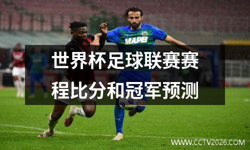 世界杯足球联赛赛程比分和冠军预测