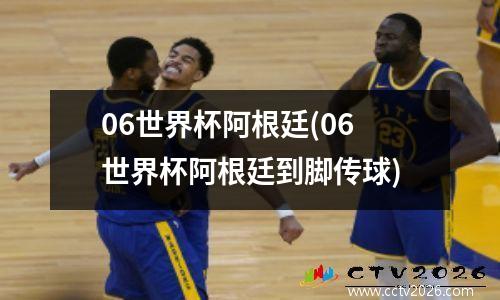 06世界杯阿根廷(06世界杯阿根廷到脚传球)