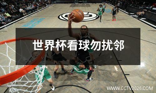 世界杯看球勿扰邻