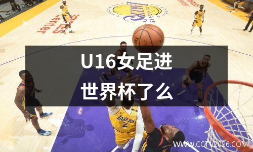 U16女足进世界杯了么