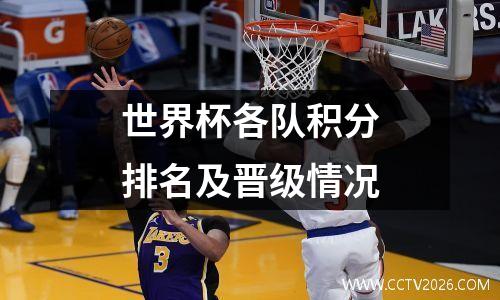 世界杯各队积分排名及晋级情况