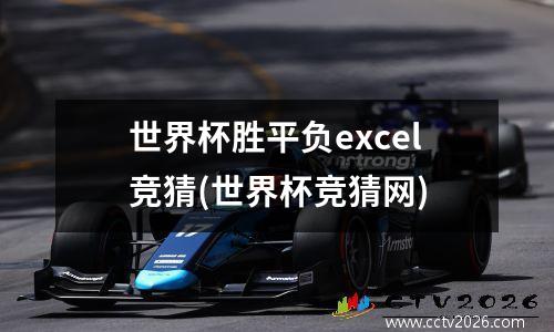 世界杯胜平负excel竞猜(世界杯竞猜网)