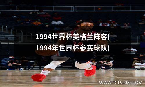 1994世界杯英格兰阵容(1994年世界杯参赛球队)