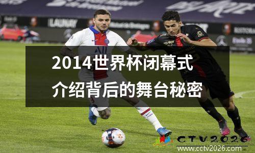 2014世界杯闭幕式介绍背后的舞台秘密