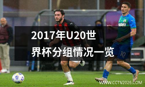 2017年U20世界杯分组情况一览