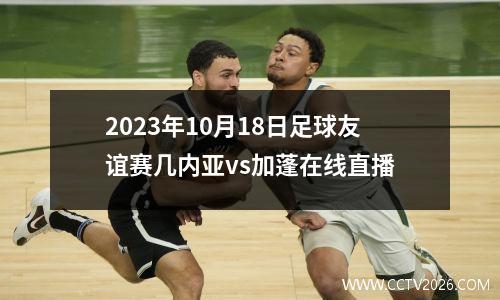 2023年10月18日足球友谊赛几内亚vs加蓬在线直播