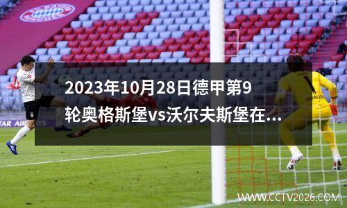 2023年10月28日德甲第9轮奥格斯堡vs沃尔夫斯堡在线直播