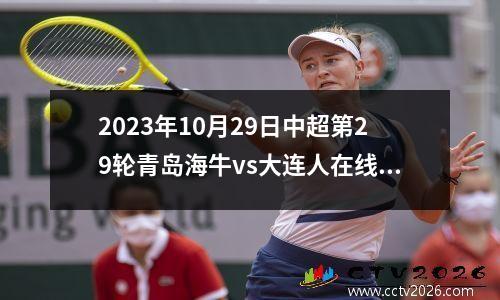 2023年10月29日中超第29轮青岛海牛vs大连人在线直播