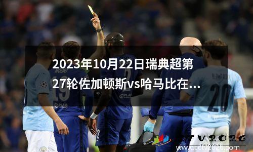 2023年10月22日瑞典超第27轮佐加顿斯vs哈马比在线直播
