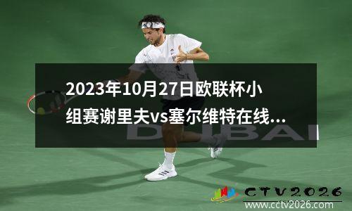 2023年10月27日欧联杯小组赛谢里夫vs塞尔维特在线直播