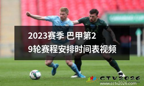 2023赛季 巴甲第29轮赛程安排时间表视频