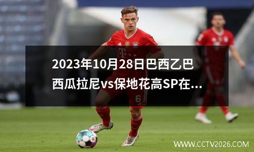 2023年10月28日巴西乙巴西瓜拉尼vs保地花高SP在线直播