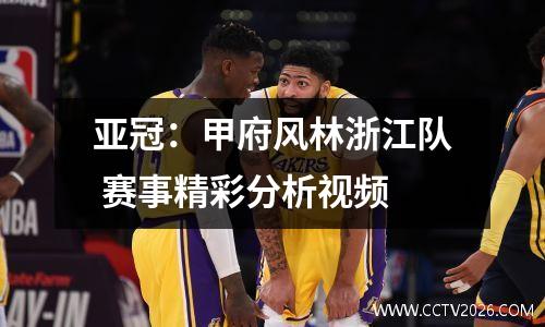 亚冠：甲府风林浙江队 赛事精彩分析视频