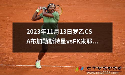 2023年11月13日罗乙CSA布加勒斯特星vsFK米耶尔库雷亚丘克在线直播