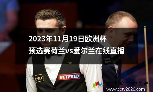 2023年11月19日欧洲杯预选赛荷兰vs爱尔兰在线直播