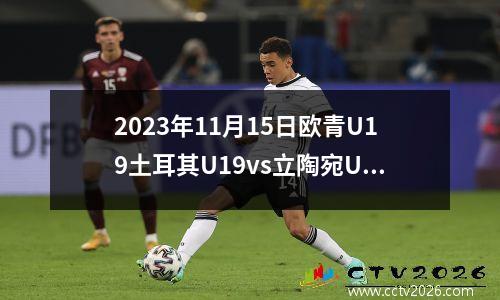 2023年11月15日欧青U19土耳其U19vs立陶宛U19在线直播