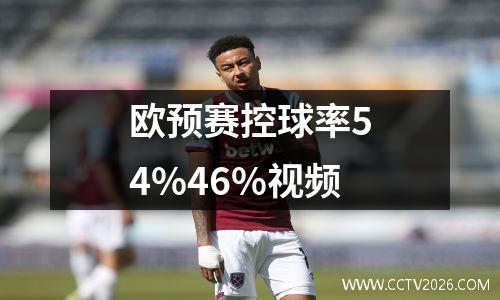 欧预赛控球率54%46%视频