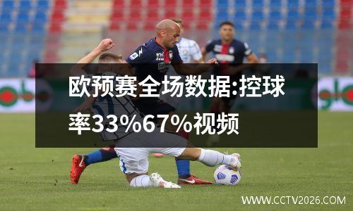 欧预赛全场数据:控球率33%67%视频