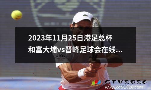 2023年11月25日港足总杯和富大埔vs晋峰足球会在线直播