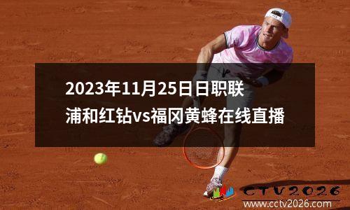 2023年11月25日日职联浦和红钻vs福冈黄蜂在线直播