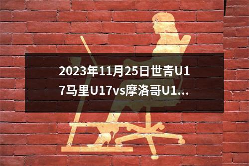 2023年11月25日世青U17马里U17vs摩洛哥U17在线直播