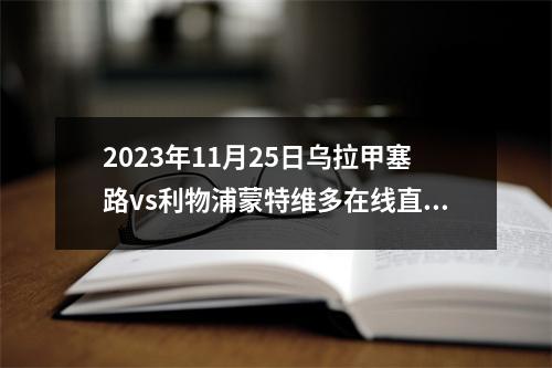2023年11月25日乌拉甲塞路vs利物浦蒙特维多在线直播